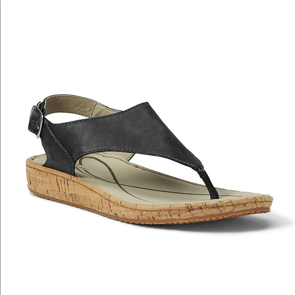 Eddie Bauer Shoes - Eddie Bauer Black Leather Tamarind Sandals